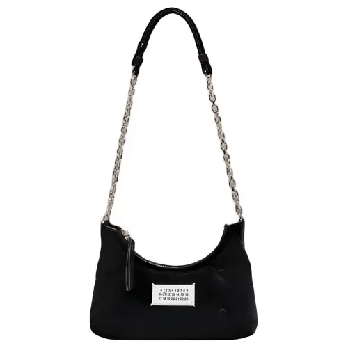 Maison Margiela Glam Slam Velvet Crossbody Bag, Shoulder Bag Extra Mini Women's Black