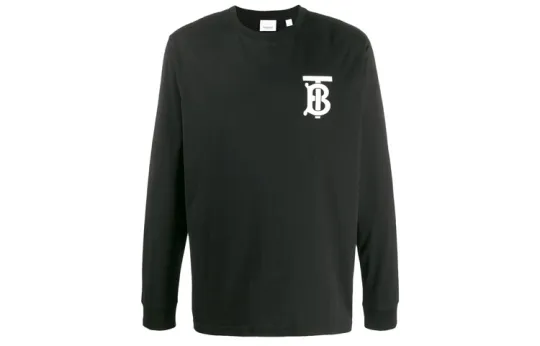 Burberry Logo Cotton Long Sleeve T Shirt