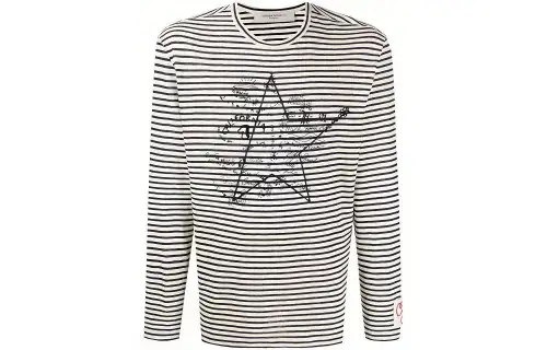 Golden Goose Deluxe Brand Striped Crewneck T Shirt