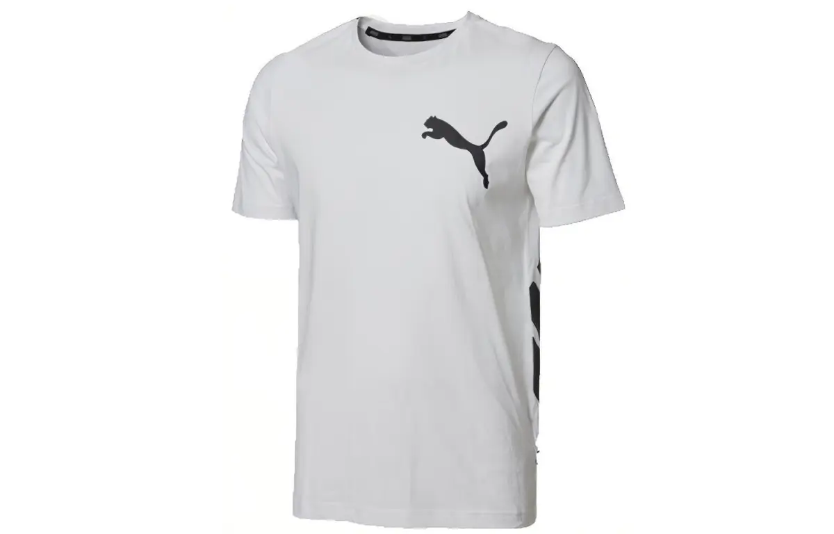 PUMA T-Shirts Men's Crew Neck Moderate Straight Fit