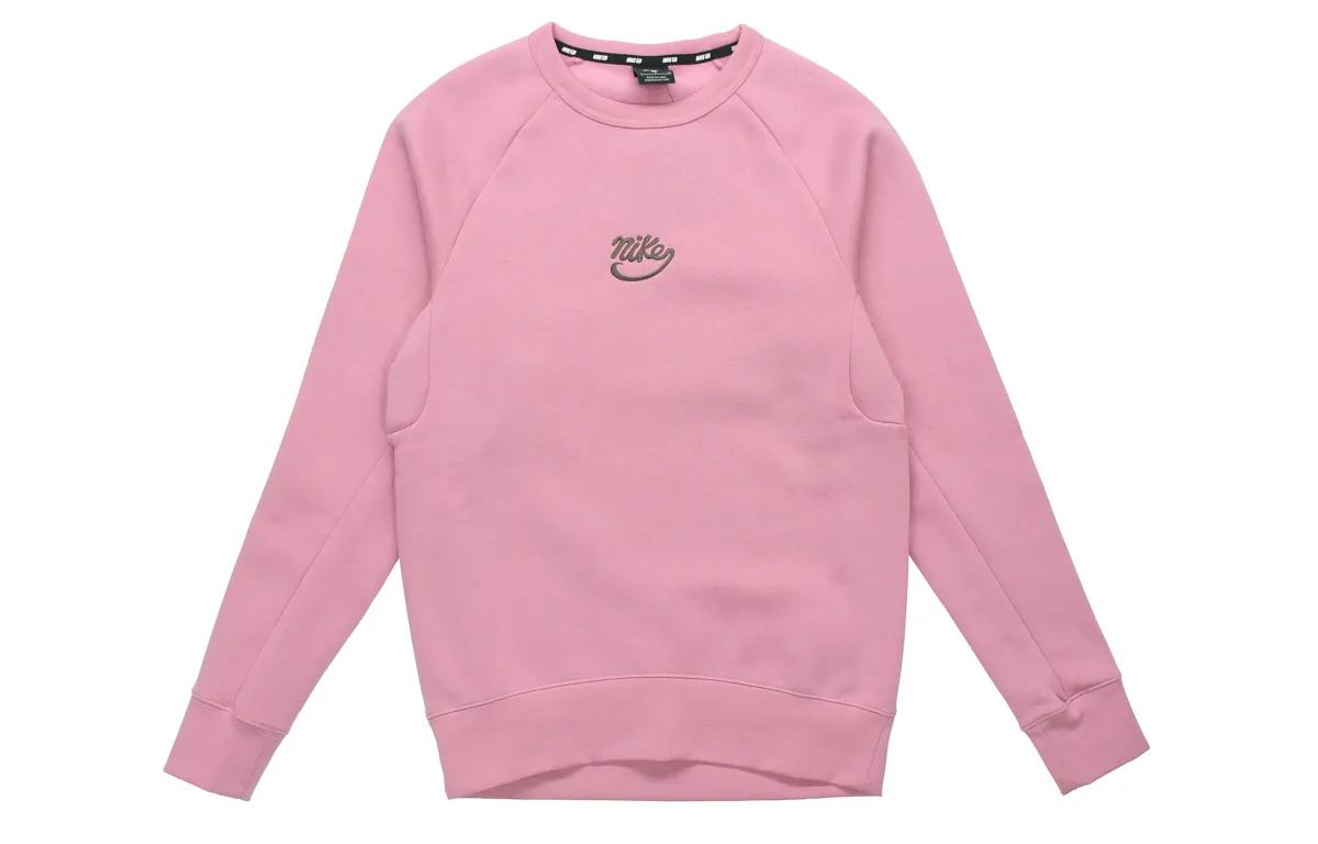 Nike Sweatshirts Men's Pink Crew Neck Moderate Regular