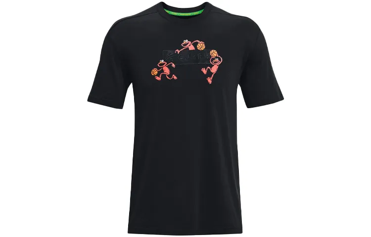 Under Armour Curry X Sesame Street T Shirt Men's Black