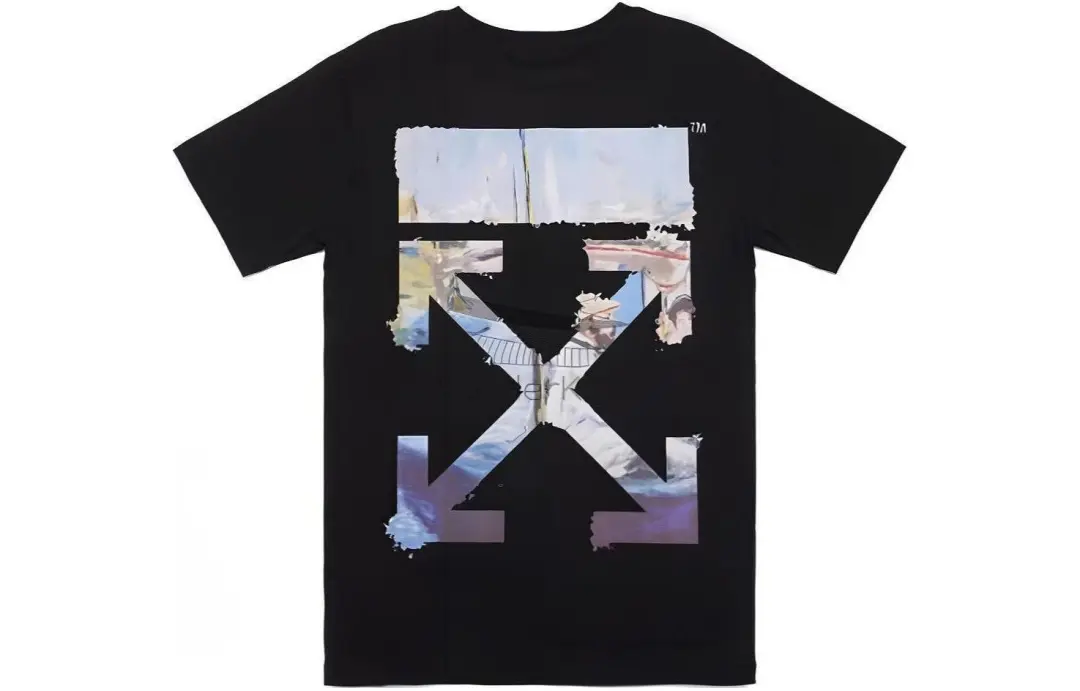 OFF WHITE T Shirts Men's Crew Neck Moderate Straight Fit