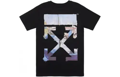 OFF WHITE T Shirts Men's Crew Neck Moderate Straight Fit