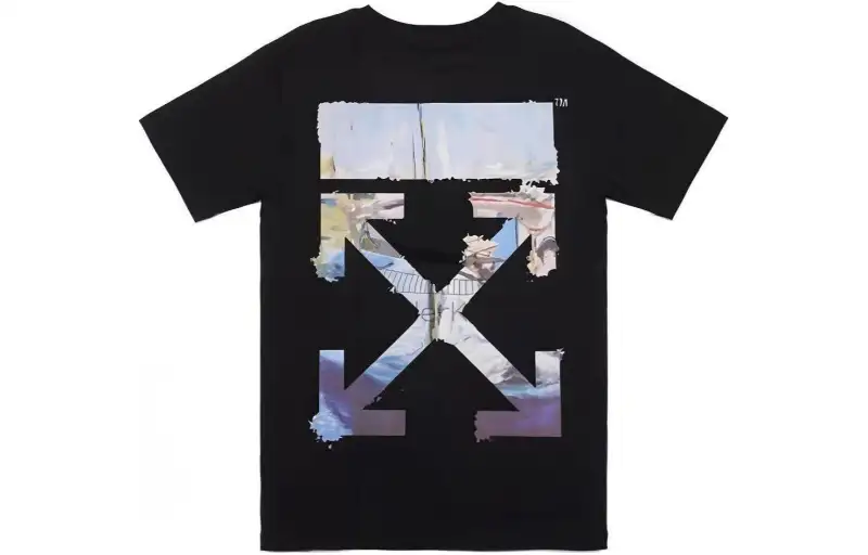 OFF WHITE T Shirts Men's Crew Neck Moderate Straight Fit