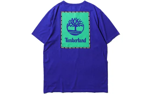 Timberland T Shirts Men's Blue Crew Neck Moderate Straight Fit