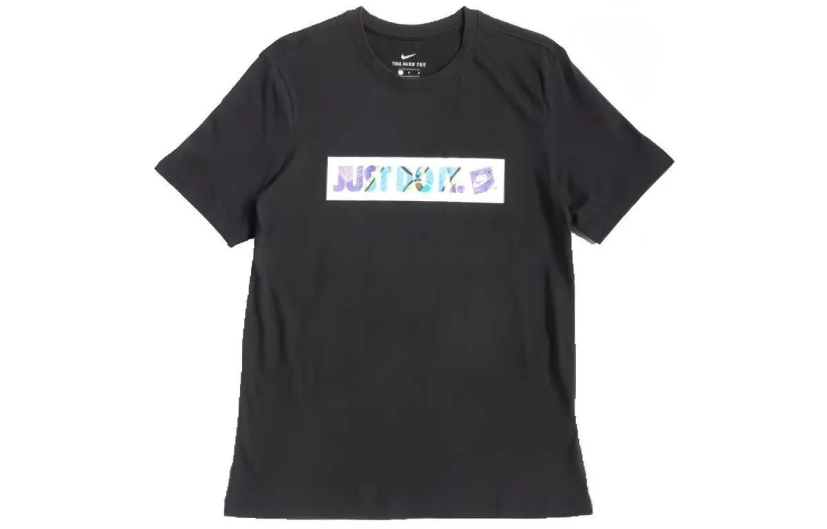 Nike T-Shirts Men's Crew Neck Moderate Straight Fit