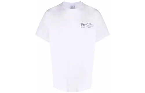 Vetements T Shirts Unisex White Crew Neck Moderate Other