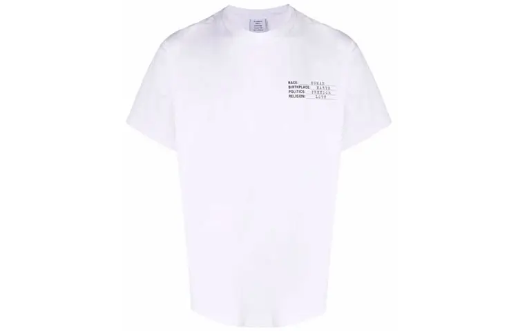 Vetements T Shirts Unisex White Crew Neck Moderate Other