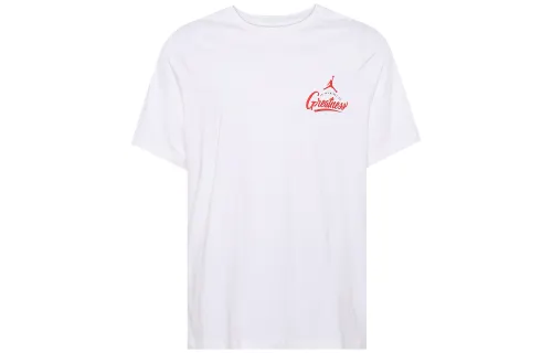 Jordan T Shirts Men's Crew Neck Moderate Straight Fit