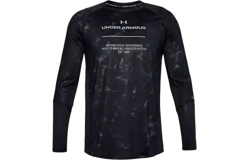 Under Armour Straight Fit Long Sleeved T Shirt Men's Black