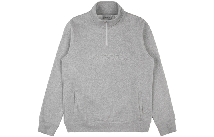 Carhartt WIP Sweatshirts Men's Gray Stand Collar Thickened Regular