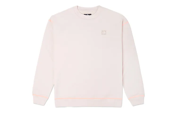 Converse Sweatshirts Men's Pink Sand Crew Neck Moderate Regular