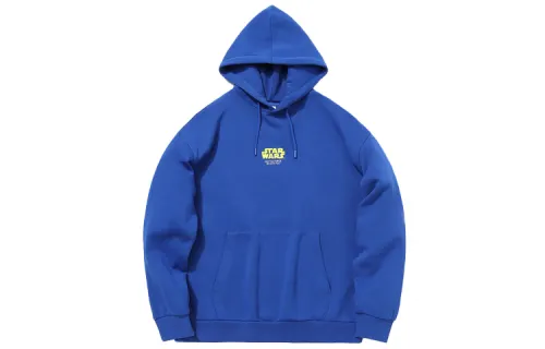 Li Ning Star Wars, Fleece Lined Pullover Sweatshirt Men's Dream Blue