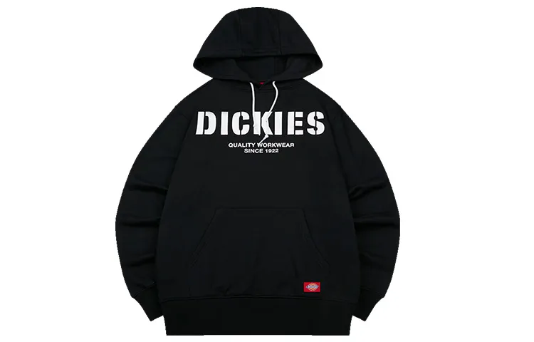 Dickies Sweatshirts Men's Black Hooded Thickened Regular