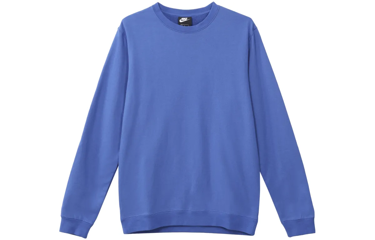 Nike Sweatshirts Men's Blue Crew Neck Moderate Regular