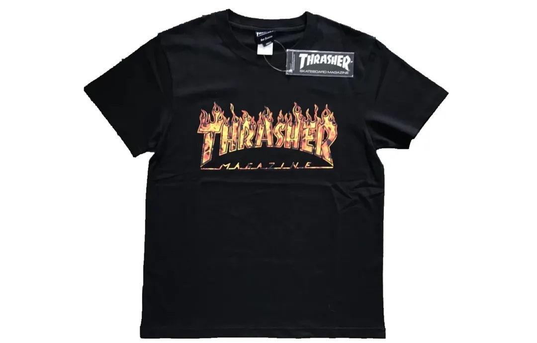 Thrasher T Shirt Unisex Black Japan Version
