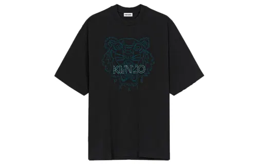 KENZO T Shirts Unisex Black Crew Neck Moderate Straight Fit