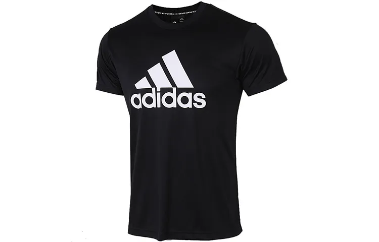 Adidas T-Shirts Men's Crew Neck Moderate Straight Fit