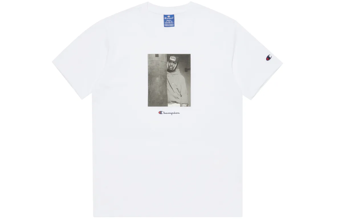 Champion T Shirt Unisex European Version White