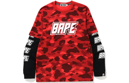 Bape Color Camo Bape Layered L/S Tee