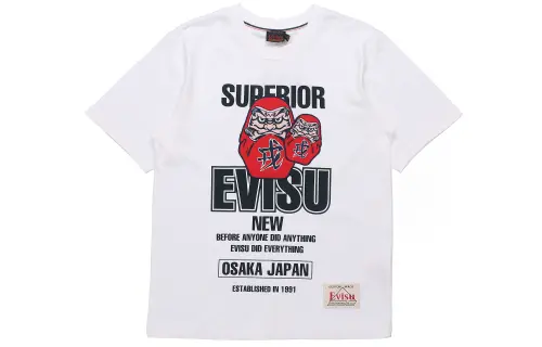 EVISU SS20 Straight T Shirt Men's White
