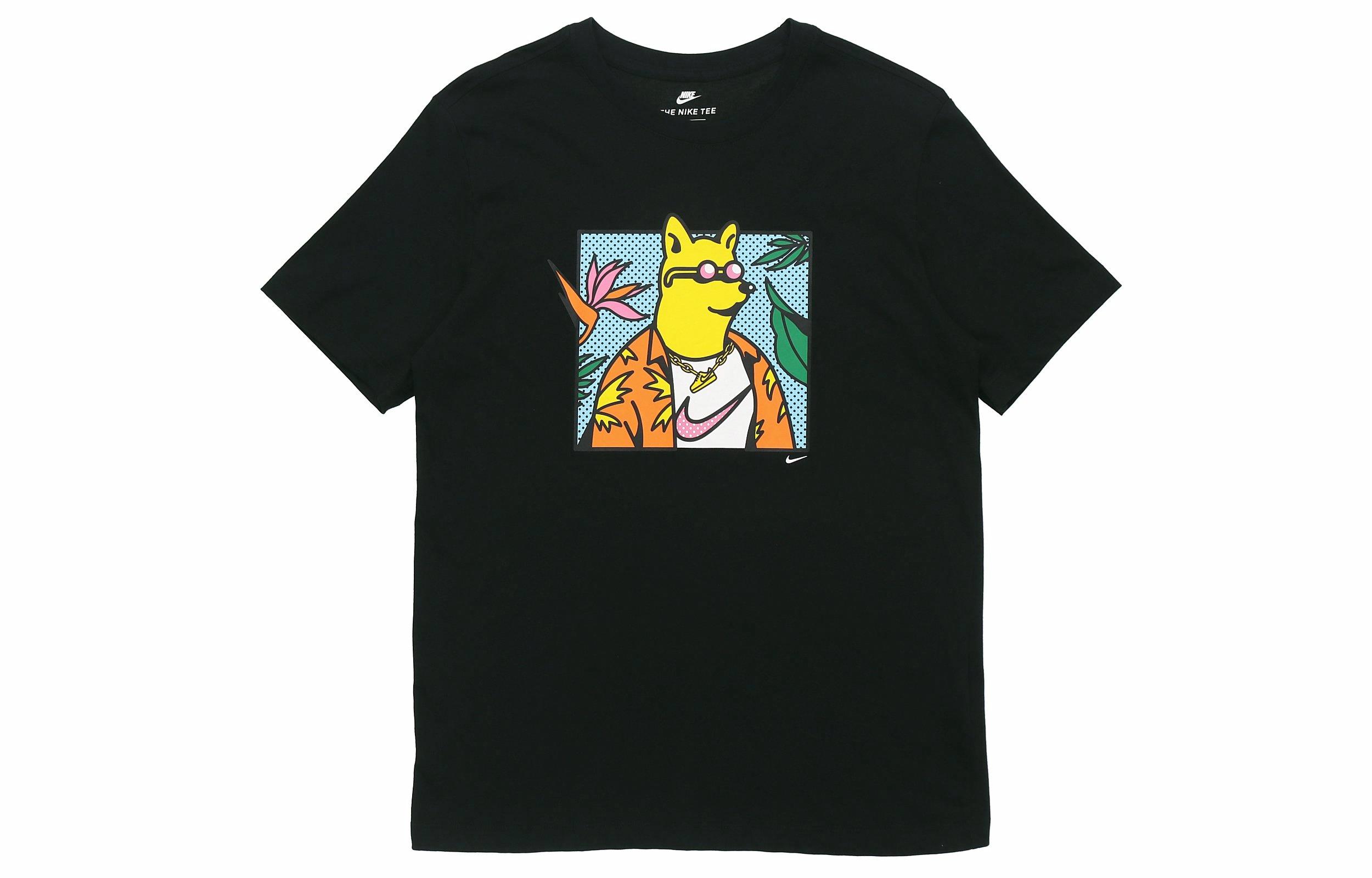 Мужская футболка Nike Shiba Inu Print (черная) — фото 1