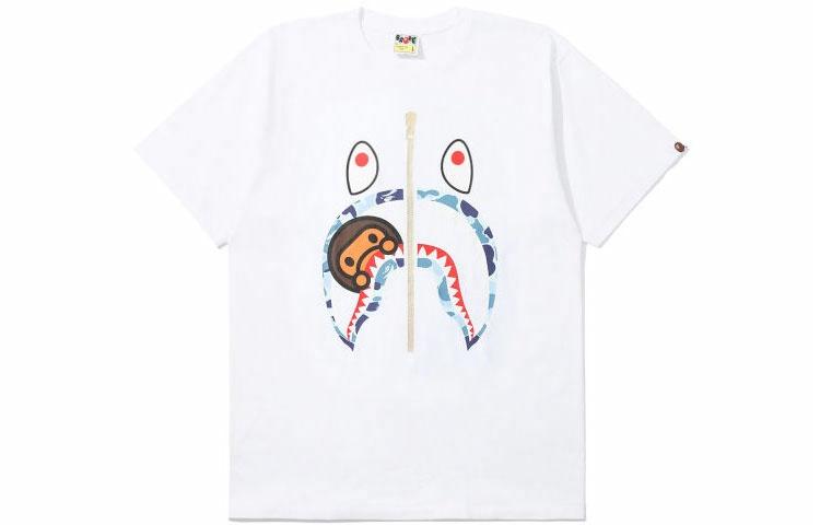 Мужская футболка A BATHING APE Milo Shark (черная) — фото 5