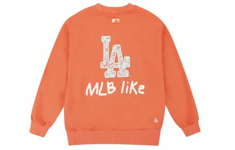 Худи MLB LIKE (оранжевое) — фото 1