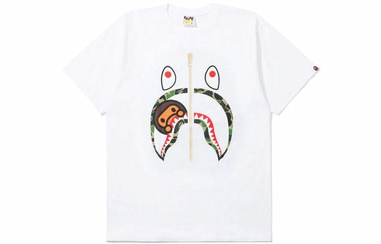 Мужская футболка A BATHING APE Milo Shark (черная) — фото 4