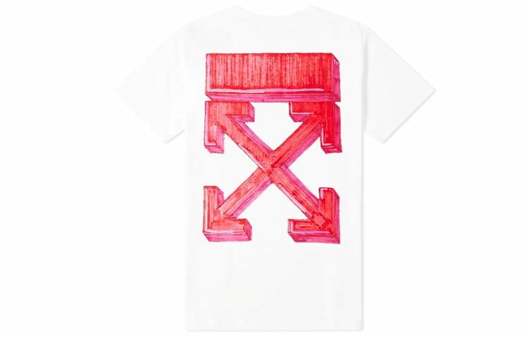 Мужская футболка OFF-WHITE Marker Arrow (белая)
