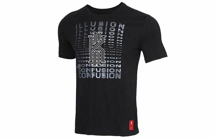 Мужская футболка Nike Dri-fit Kyrie Logo (черная) — фото 1