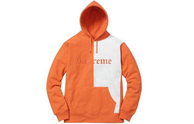 Толстовка Supreme FW17 Split Old English Hooded (разноцветная) — фото 6