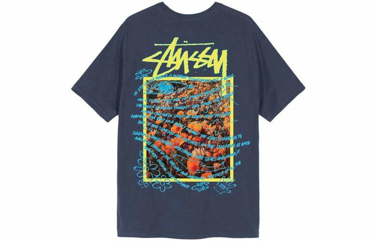 Футболка Stussy Super Bloom (черная)