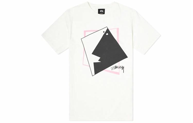 Мужская футболка Stussy Square Face Pig (черная) — фото 2