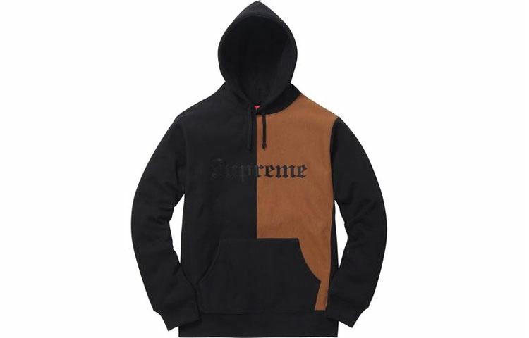 Толстовка Supreme FW17 Split Old English Hooded (разноцветная) — фото 4