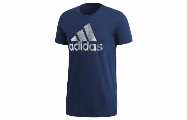 Мужская футболка adidas T (синяя) — фото 1