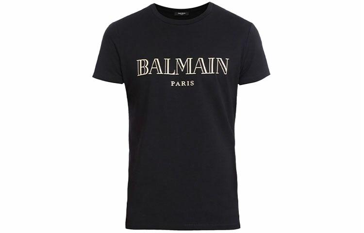 Мужская футболка BALMAIN (черная)