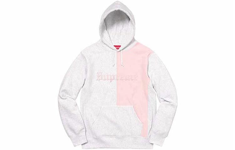 Толстовка Supreme FW17 Split Old English Hooded (разноцветная) — фото 2