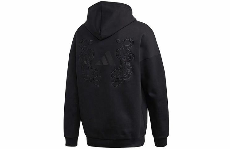 Мужское худи adidas M TIGER OH (черное) — фото 1