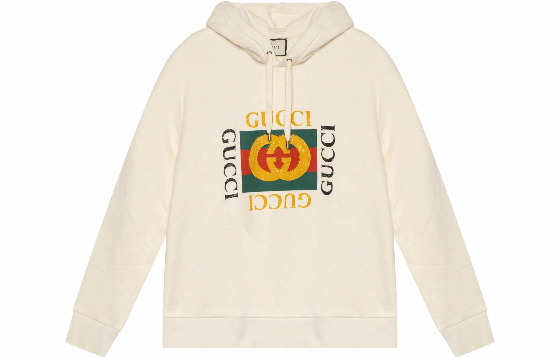 Мужское худи Gucci Logo (белое)