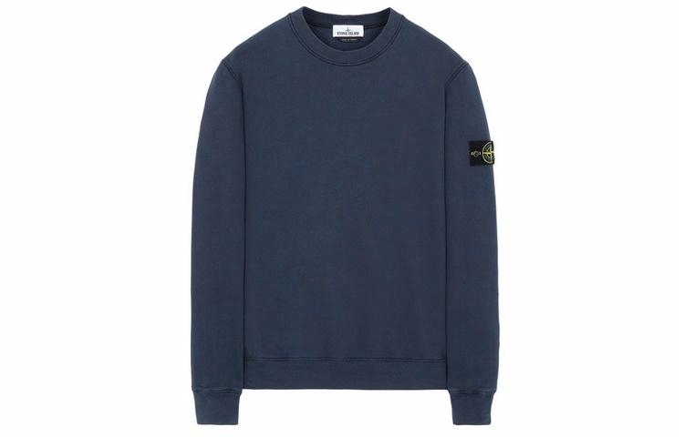 Мужское худи STONE ISLAND (темно-синее)