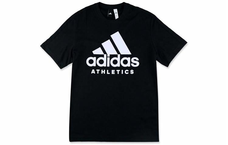 Мужская футболка adidas T (черная) — фото 1