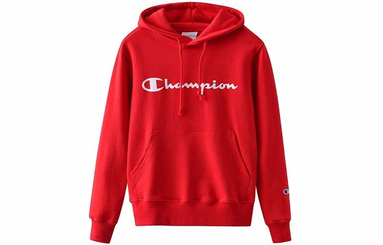 Женские худи Champion logo (красное)