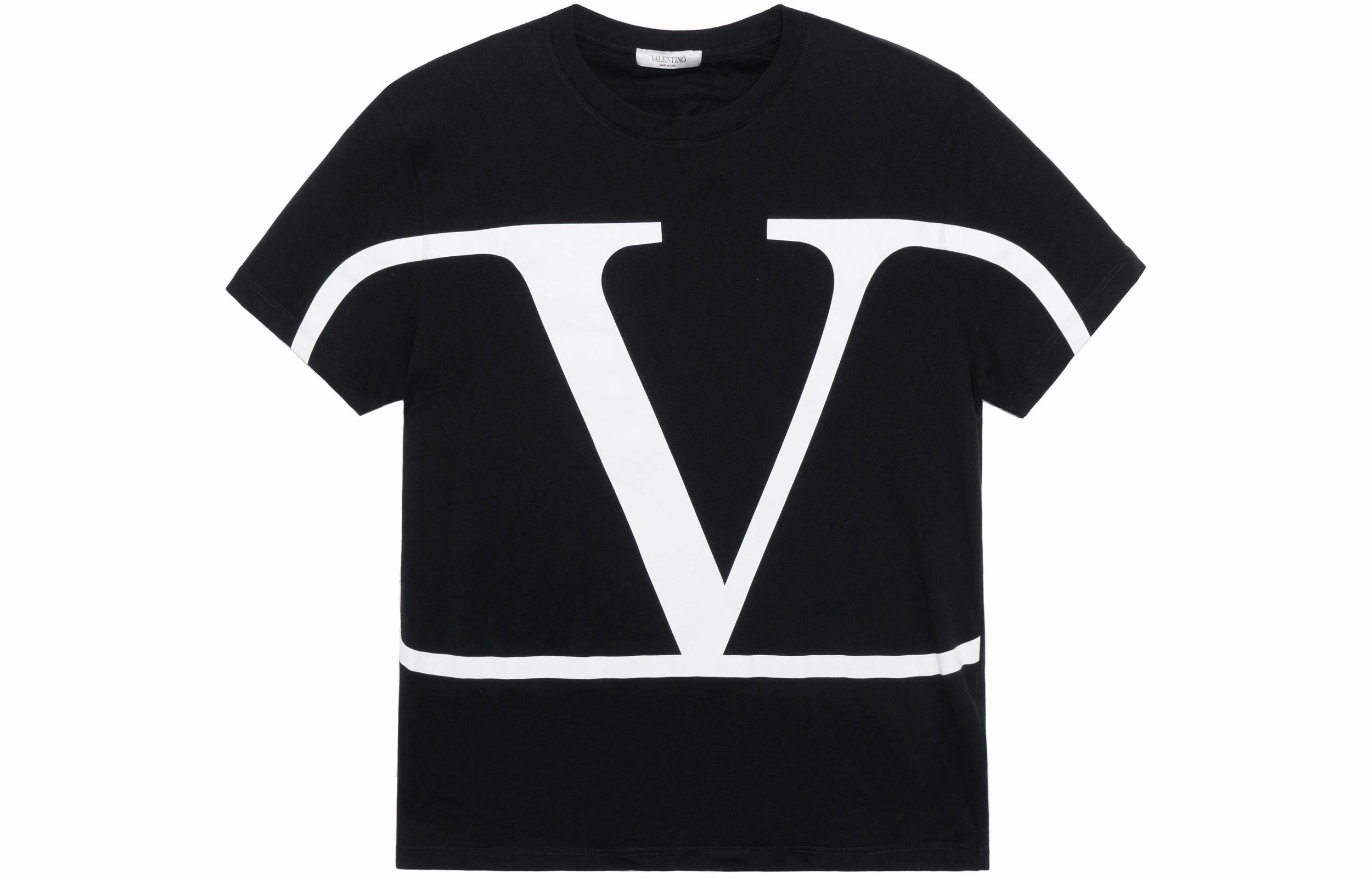 Мужская футболка Valentino Valentino V Logo T (черная)