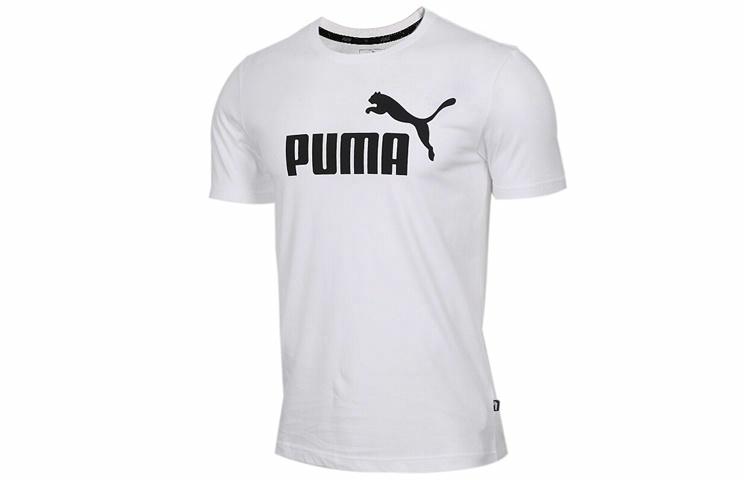 Мужская футболка PUMA x THE SMURFS ESS NO.1 Logo (белая) — фото 1
