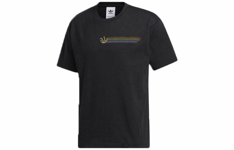 Мужская футболка adidas originals Pride Linear Tee (черная) — фото 1