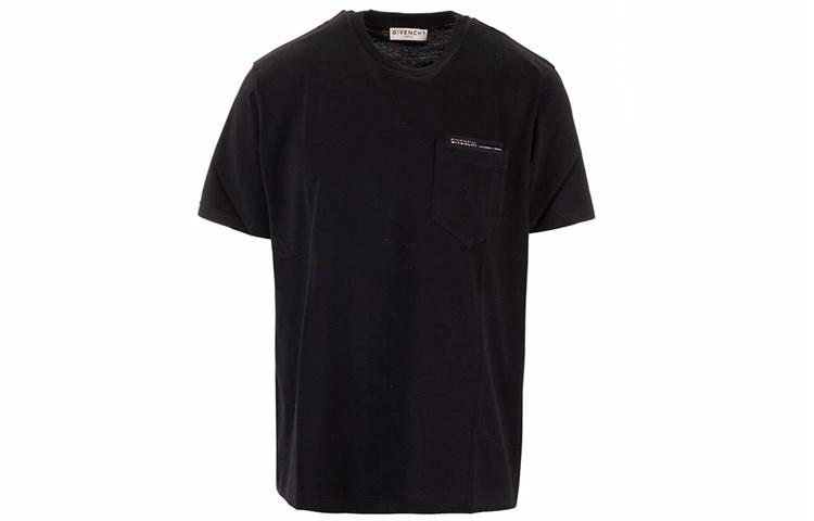 Мужские футболка Givenchy Pocket Logo (черная)