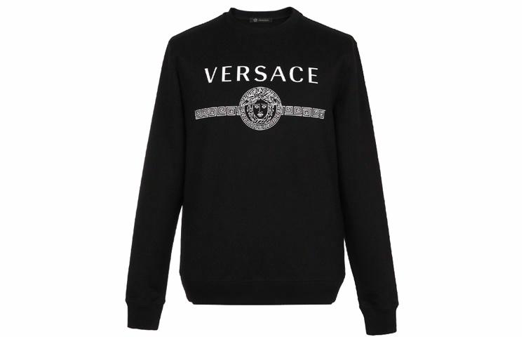 Мужской свитшот Versace Медуза (черный)