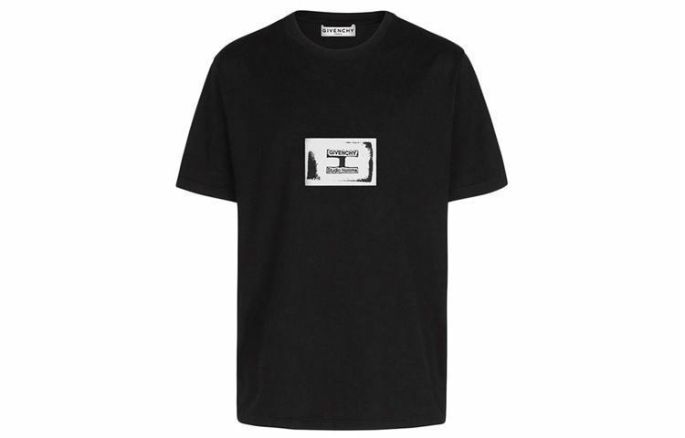 Мужская футболка Givenchy Crewneck Letter (черная)